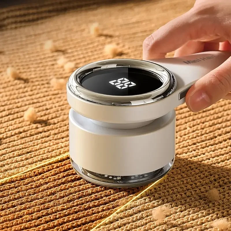 

Portable Fabric Shaver with LCD Display, Large Lint - Perfect for Sweaters, Socks & Travel