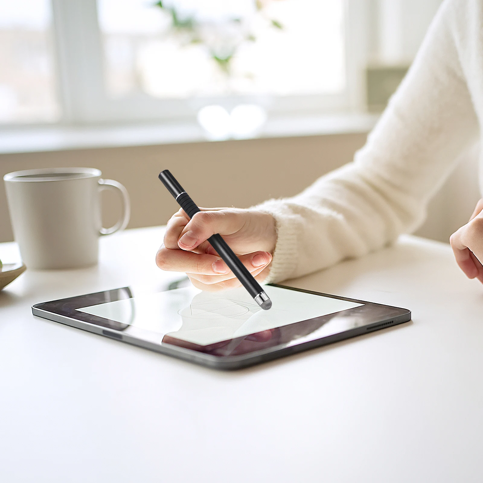 

5Pcs Stylus Pen Tips Replacement Conductive Fiber Material Universal Compatibility Enhanced Durability Metal Thread Design