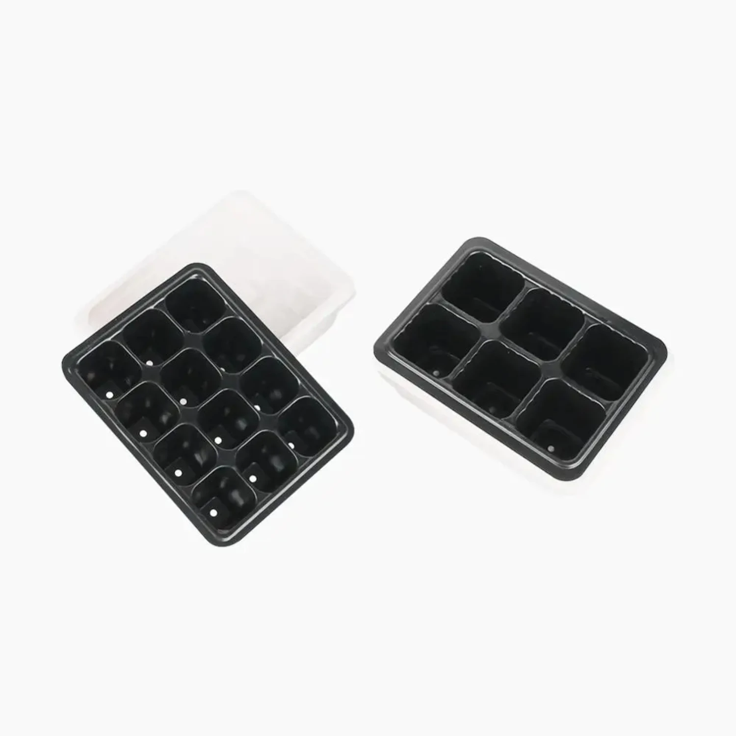 

6/12 cells Seeding Box Family Breeding Plastic Nursery Pots Planting Seed Tray Kit Germination Box with Dome Garden Growing Box