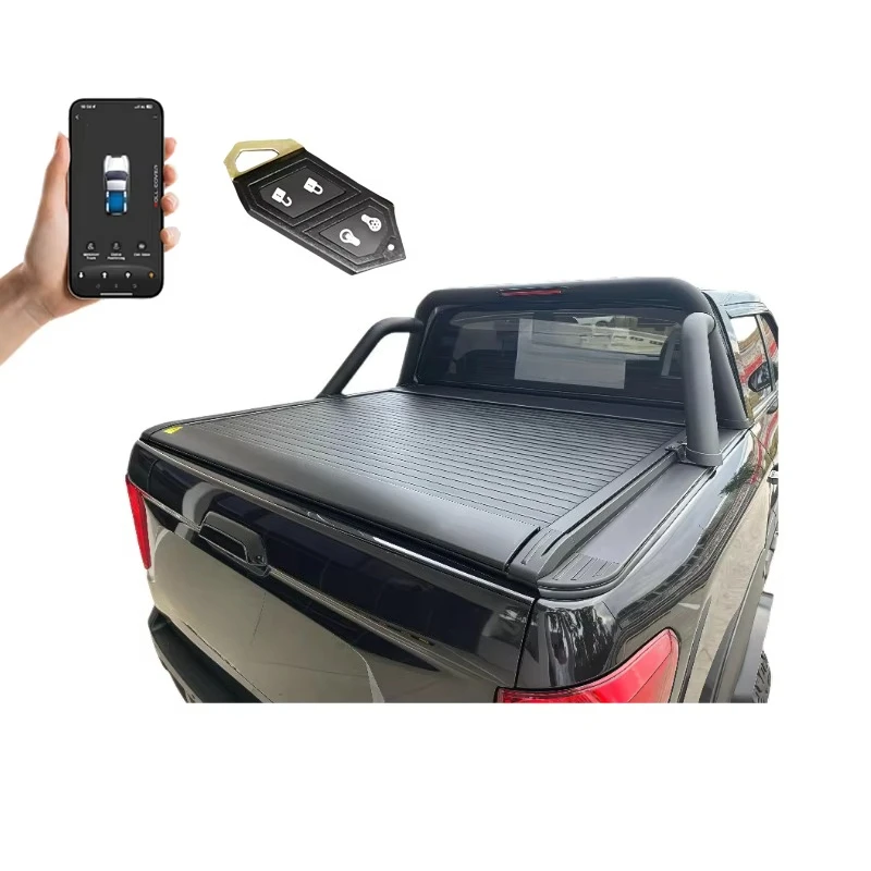 

Retractable Electric Roller Shutter for SsangYong Musso Short Bed Automatic Tonneau Cover Waterproof Truck Lid NP300 Locking