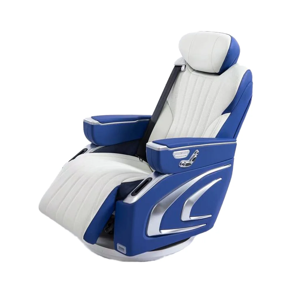 

X Adjustable Luxury Car Captain's Seats Toyota Hiace Sienna Multi-Functional Bus Modification Leather Rotating Luxury Car Seat