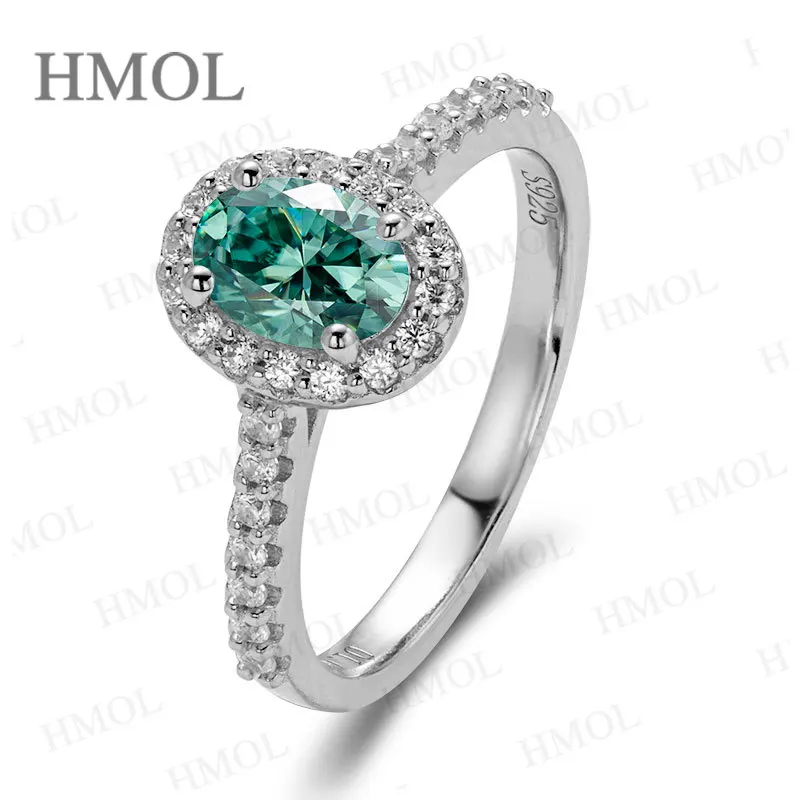 

Moissanite Oval Cut VVS1 Wedding Ring 925 Silver Engagement Ring with Design and Brilliant Shine Luxury Bridal Jewelry