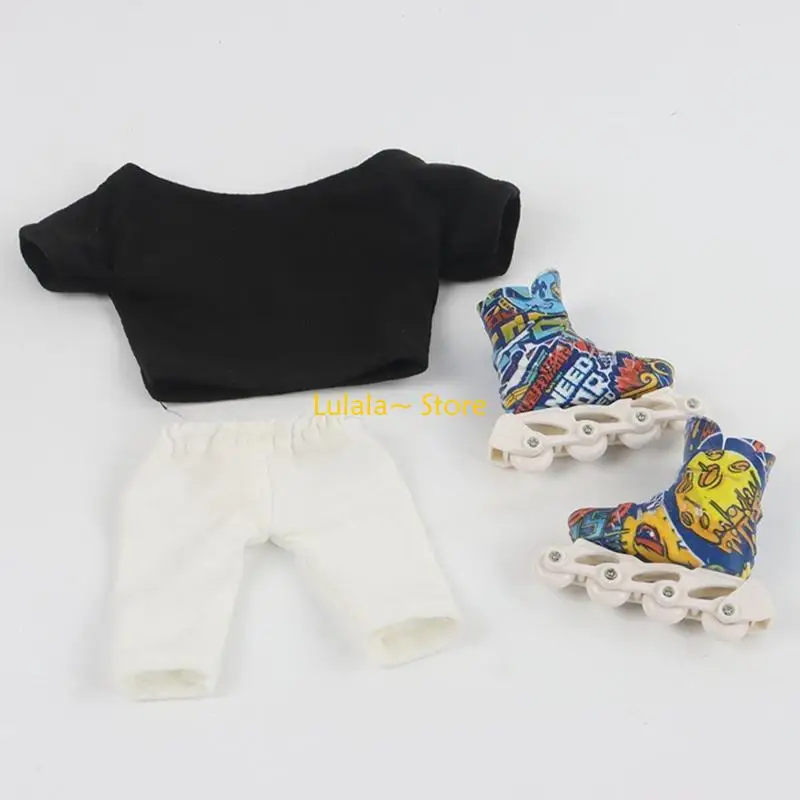 Y4QA 1 Pair Mini Finger Skates Outdoor Portable Fingerboarding Sneaker Finger Roller Skates for Kids Teens