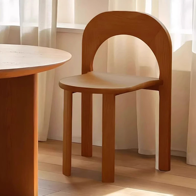 Wooden Kitchen Dining Chair Nordic Bar Stools Luxury Waiting Dining Chair Restaurant Accent Sedia Da Pranzo Nordic Furniture