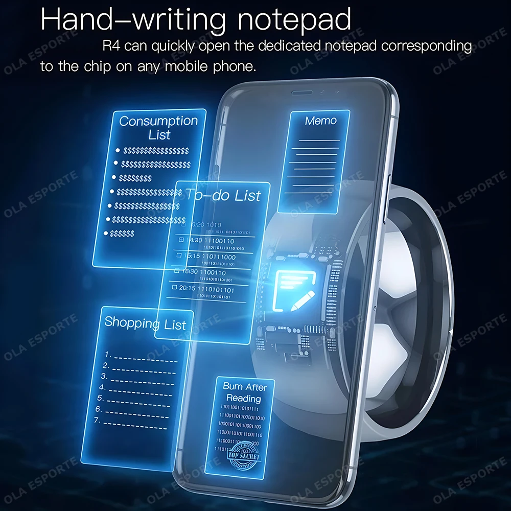 Nový NFC chytrý prsten 2024 virtuální volat zdraví monitor hand-writing motepad GPS stopař SOS volat smartring pro IOS Android okna