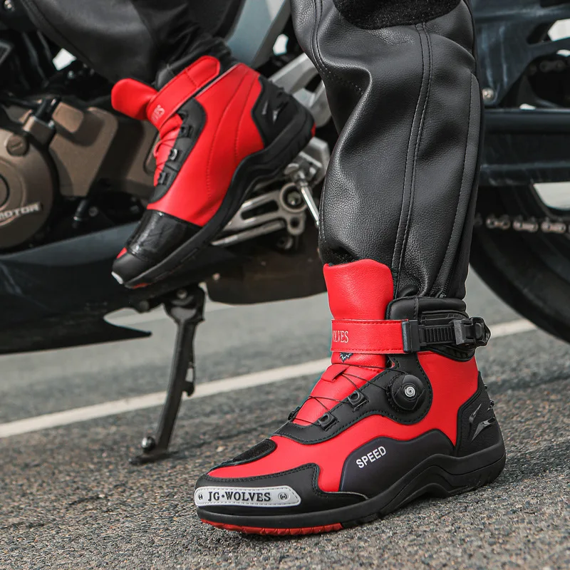 

Four Seasons New Motorcycle Boots Non-slip and Breathable Commuter Cycling Shoes Motorcycle Off-road Men's Rally Equipment