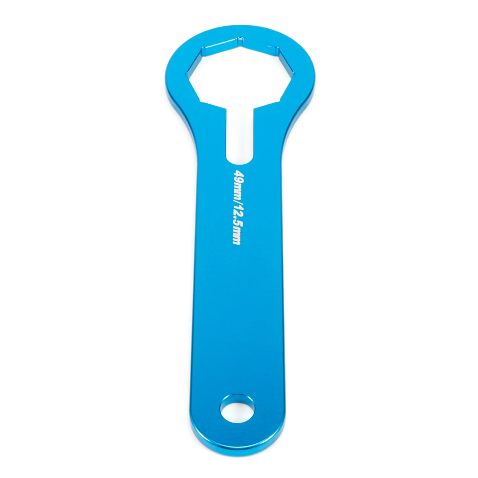 

Инструмент для гаечного ключа на крышке передней вилки - двухкамерный гаечный ключ для регулировки амортизатора 49 мм, подходит для Yamaha (синий)