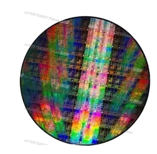 12 Inch CPU Wafer Silicon Science Technology Pendulum Piece Birthday Gift Photoetching Circuit Chip Semiconductor Silicon Wafer