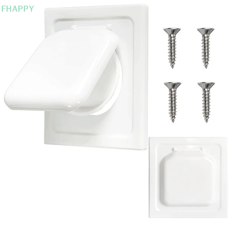 Dual Door Dryer Vent Cover With Screws Dual Door Dryer Vent Guard Easy Installation House Vent Cover Exterior Safe Home