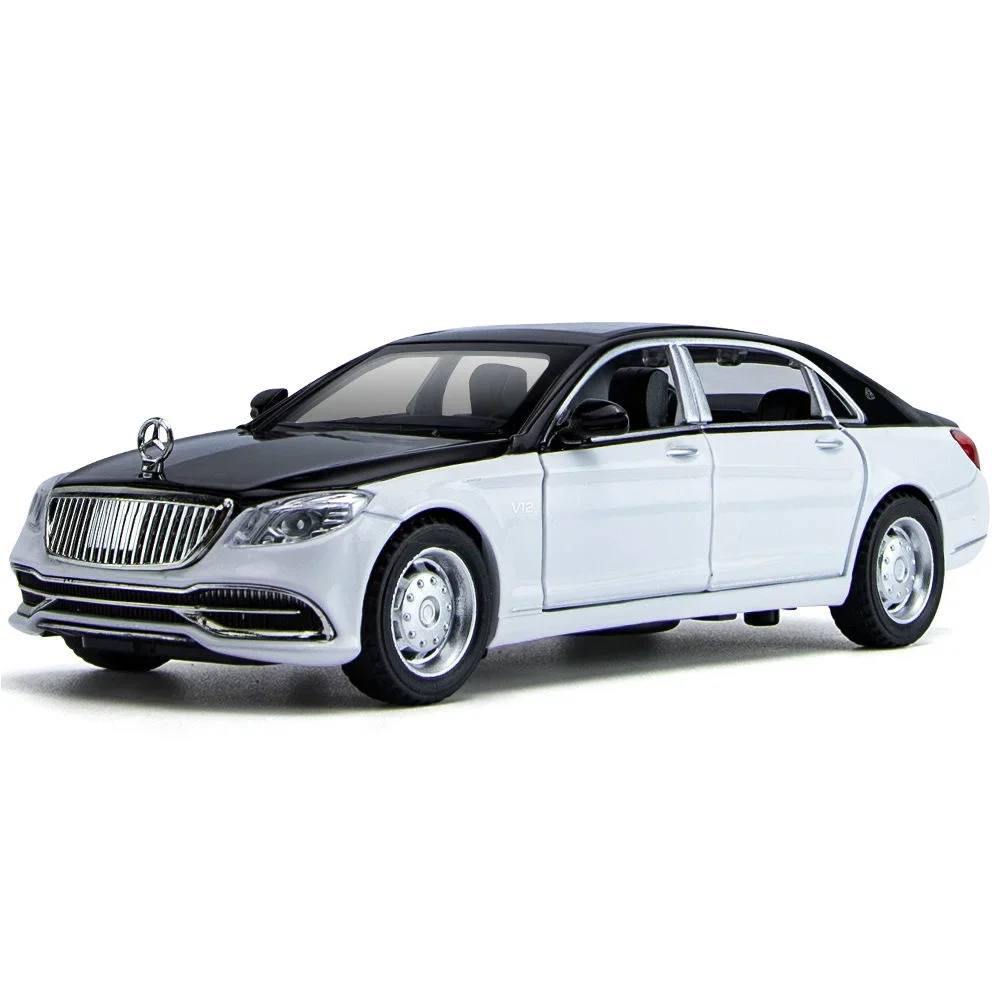 

1:32 Mercedes Benz Maybach S650, имитация сплава, акустооптический ретро автомобиль Liukai, детская игрушка, оптовая продажа, украшения, миниатюрный мод