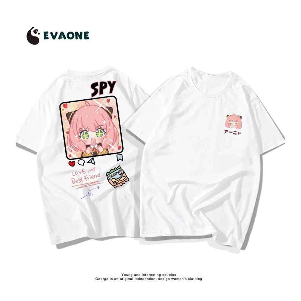 2024 Spy Family Casual Printing Children Manga Cotton Kids T Shirt Women Top Outdoor Men Daily Girls Cute Tee Anya Forger Japan