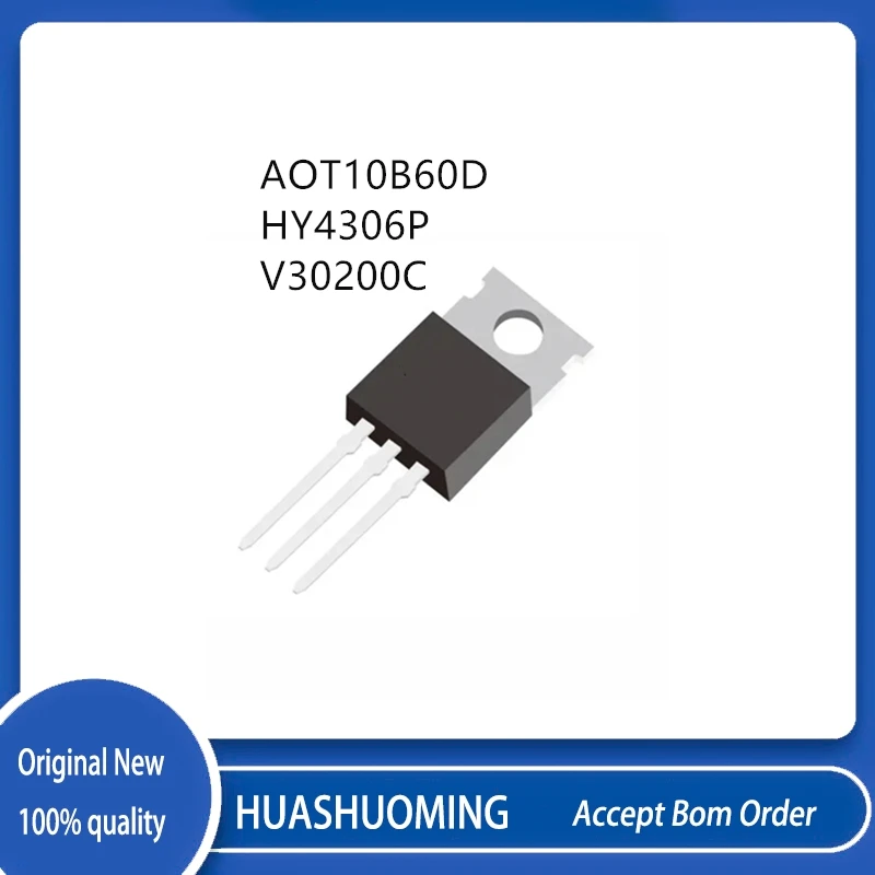 20Pcs/Lot AOT10B60D AOT10B60 HY4306P  HY4306 V30200C TO-220