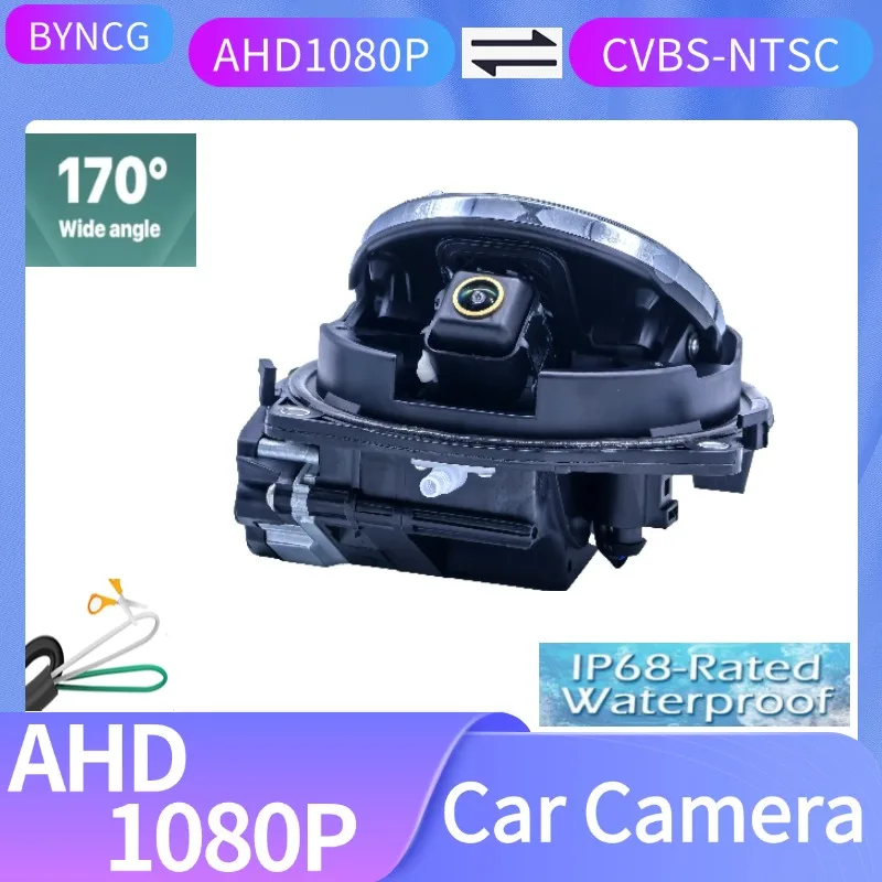 170 Grad AHD 1080P oder CVBS Abzeichen Flip Emblem Rückfahrkamera für Golf Polo CC Beetle Magotan B6 B7L B8 EOS T-roc Passat R Auto