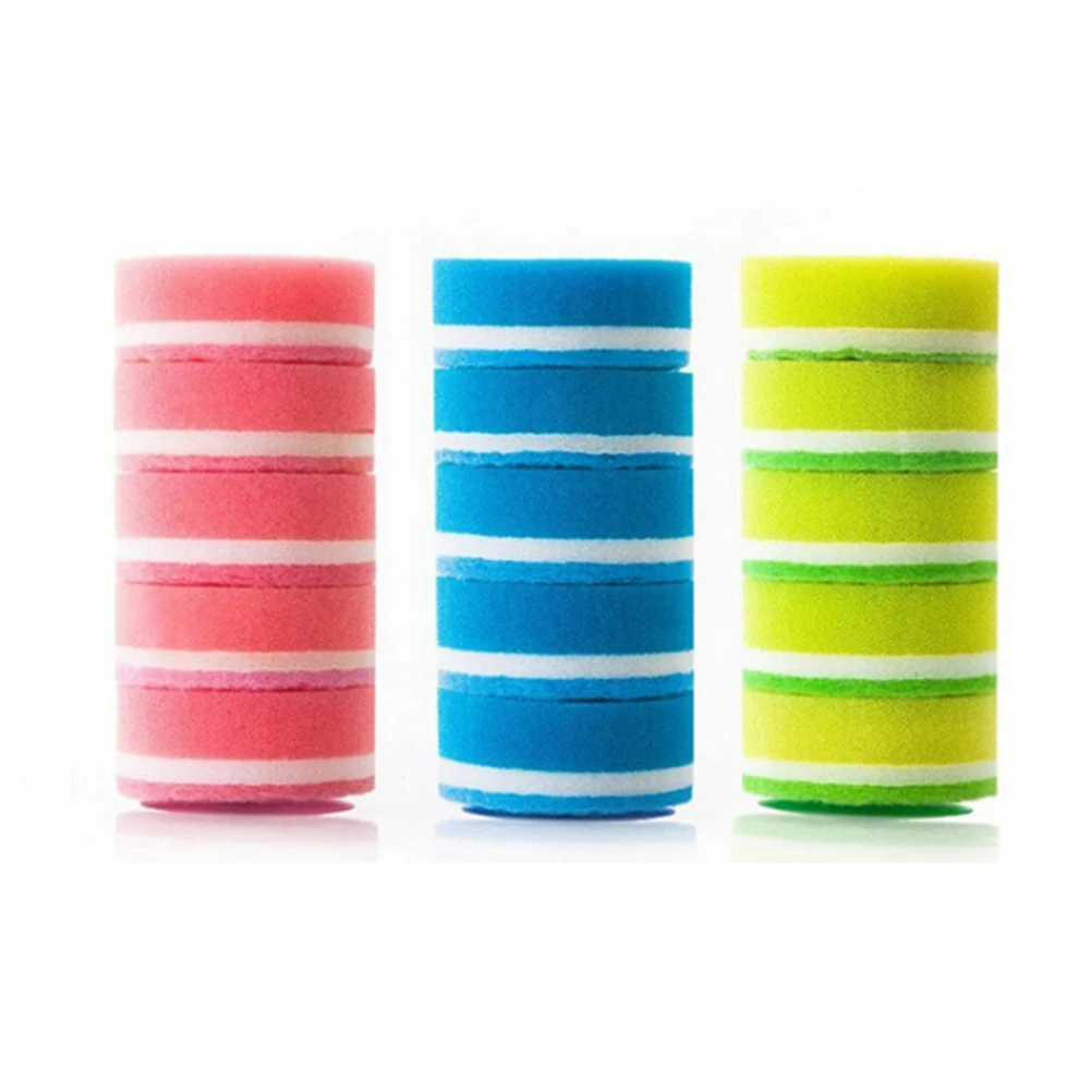 

5 Pcs Durable Scrub Sponge Set Soft Gripping Powerful Cleaning Kitchen Messes Flower Shape Lightweight Holding