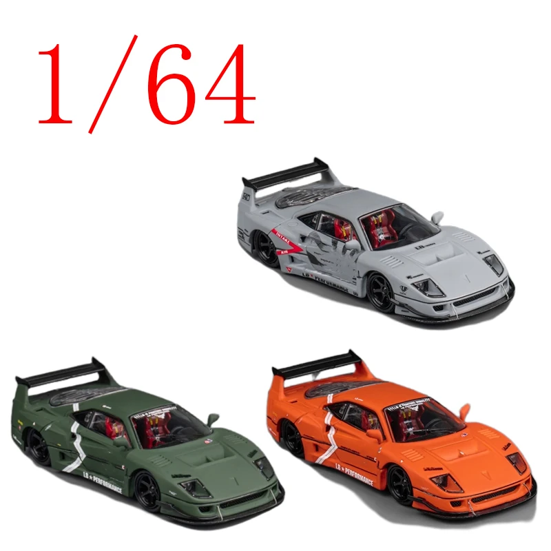 

МОДЕЛЬ DM, литая под давлением модель автомобиля из сплава Ferrari в масштабе 1/64, игрушки для игр Ferrari LBWK F40, игрушки для мальчиков, подарок, оригинальная коробка