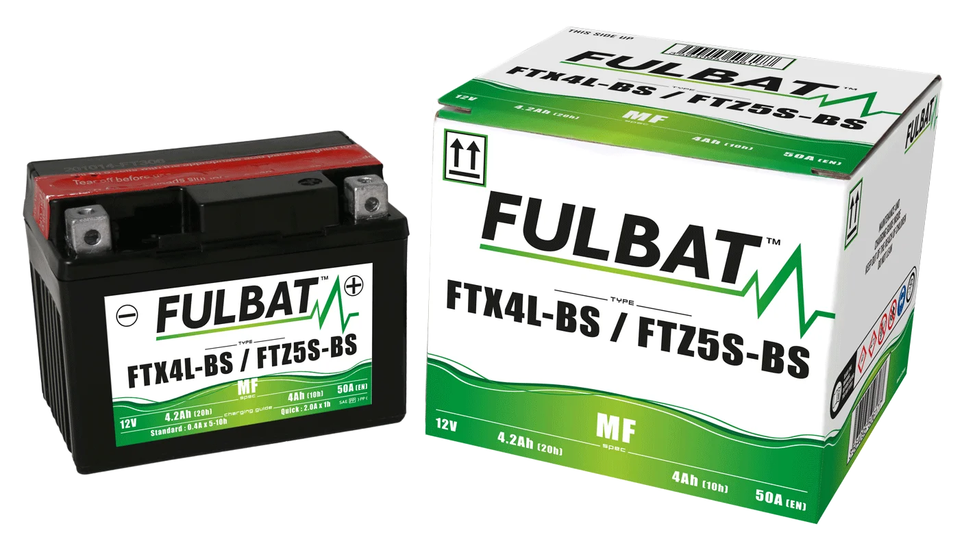 Batería FULBAT FUL MF-FTX4L-BS/YTX4L-BS (seco, sin mantenimiento, ácido incluido)