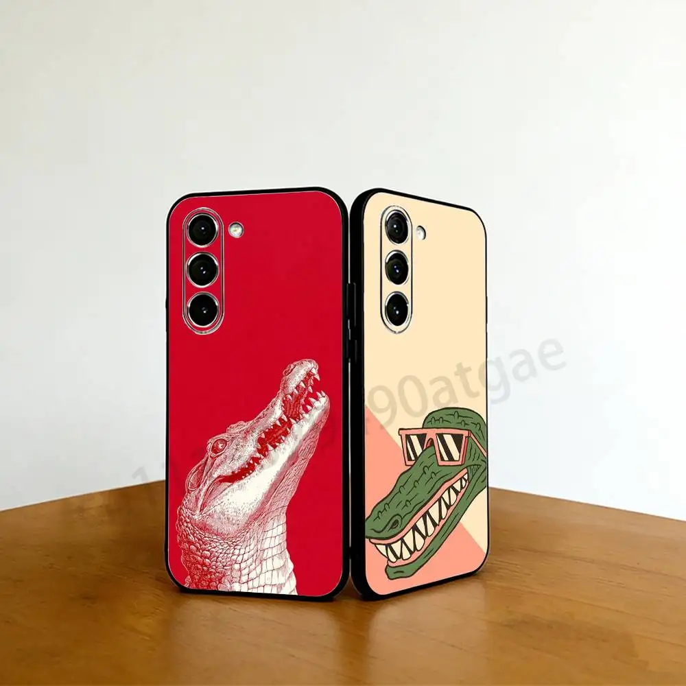 

Graffiti crocodile Phone case For Samsung Galaxy A53,51,72,73,31,30,42 Soft Silicone Black Cover