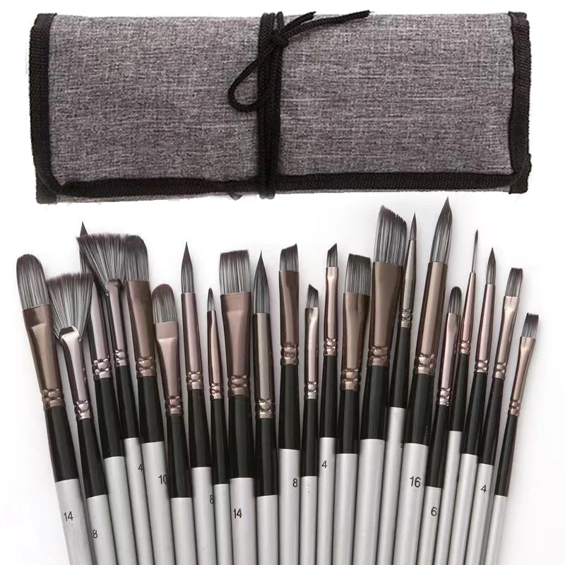 

Набор кистей для масляной и акварельной живописи, в упаковке, идеальный подарок для художников