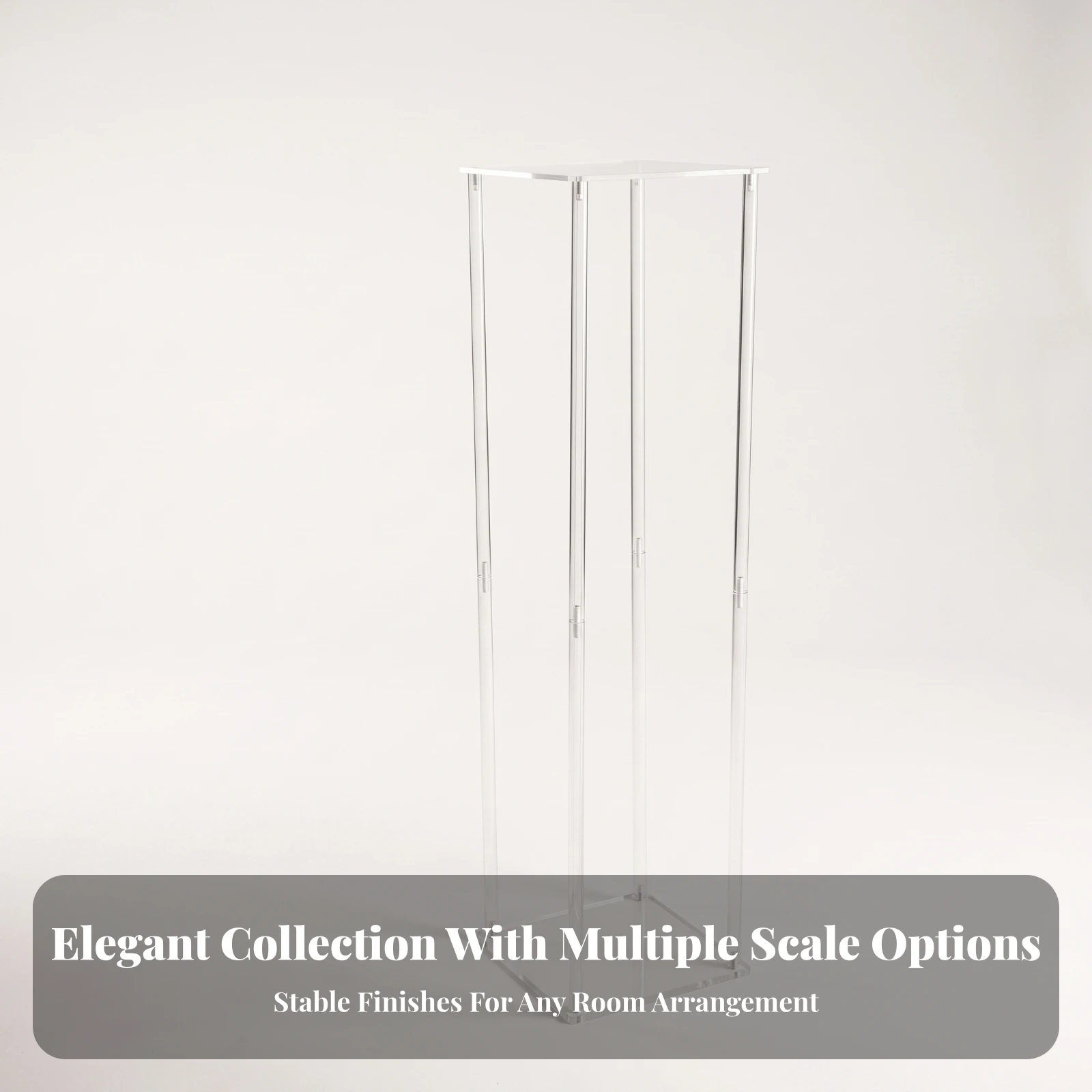 Acrylic Flower Stand Versatile Wedding Flower Stand Display Pedestal Simple Easy Assembly for Florists, Weddings, Banquets