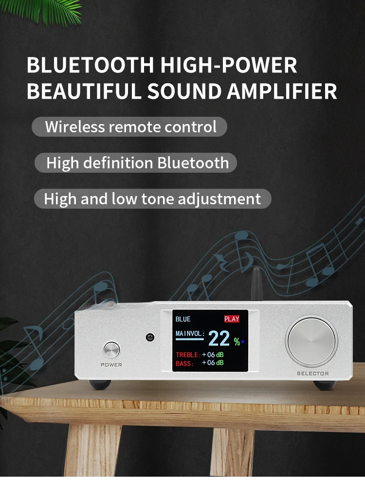 New X30Y TPA3255 high power hifi fever digital amplifier Bluetooth 5.1 full remote control