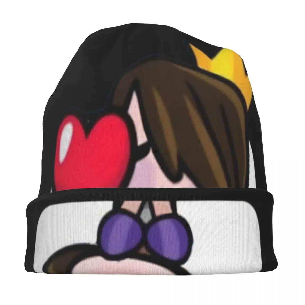 قبعات Princess Kiss Emote Skullies Beanies Clashes Royaleds Game كاجوال للجنسين قبعة خارجية دافئة ذات الاستخدام المزدوج قبعة بونيه