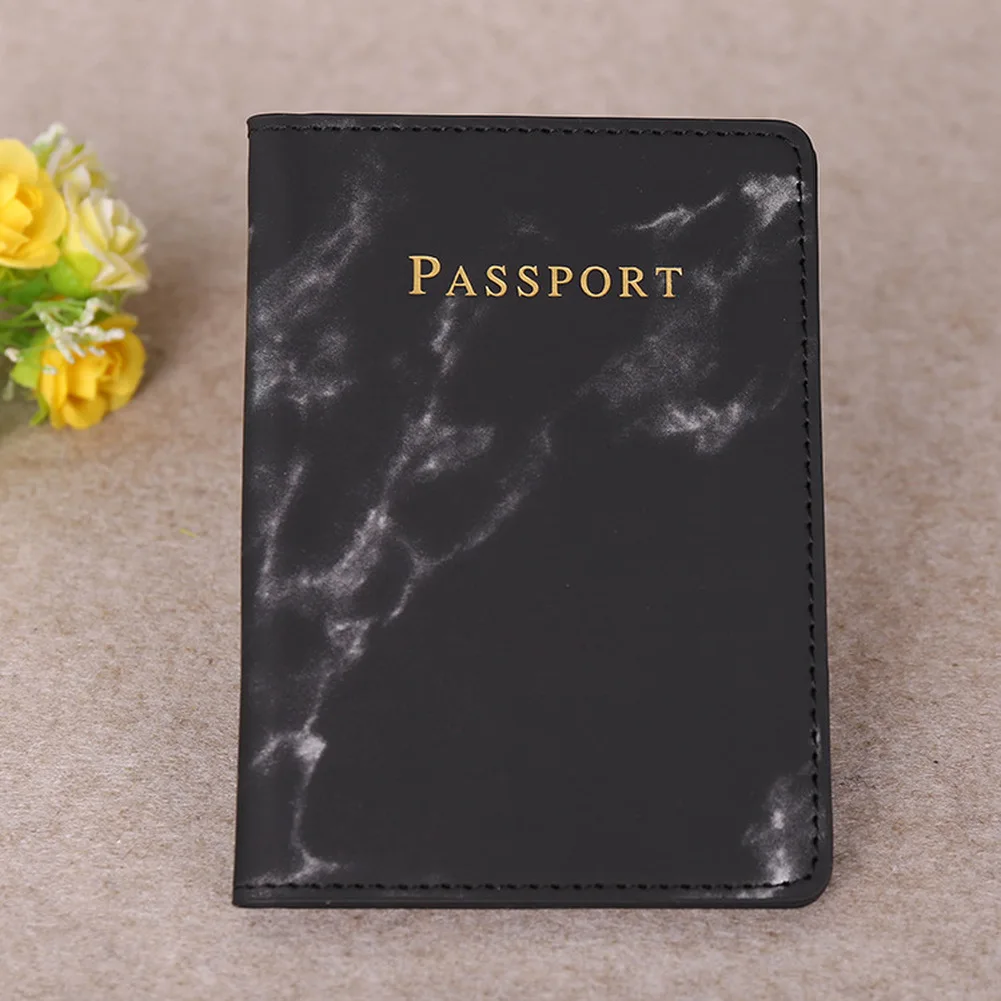 Thời Trang Nam Nữ Da Hộ Chiếu Passport Cover Da Pu Đá Cẩm Thạch Du Lịch Phong Cách Loại THẺ HỘ CHIẾU Gói Tin Ví Ví Túi Túi