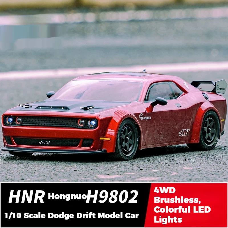 HNR H9802 1/10 Scale SRT Simulation RC Drift Car 4WD Brushless High Speed Remote Control Racing Model Car For Hobbyists