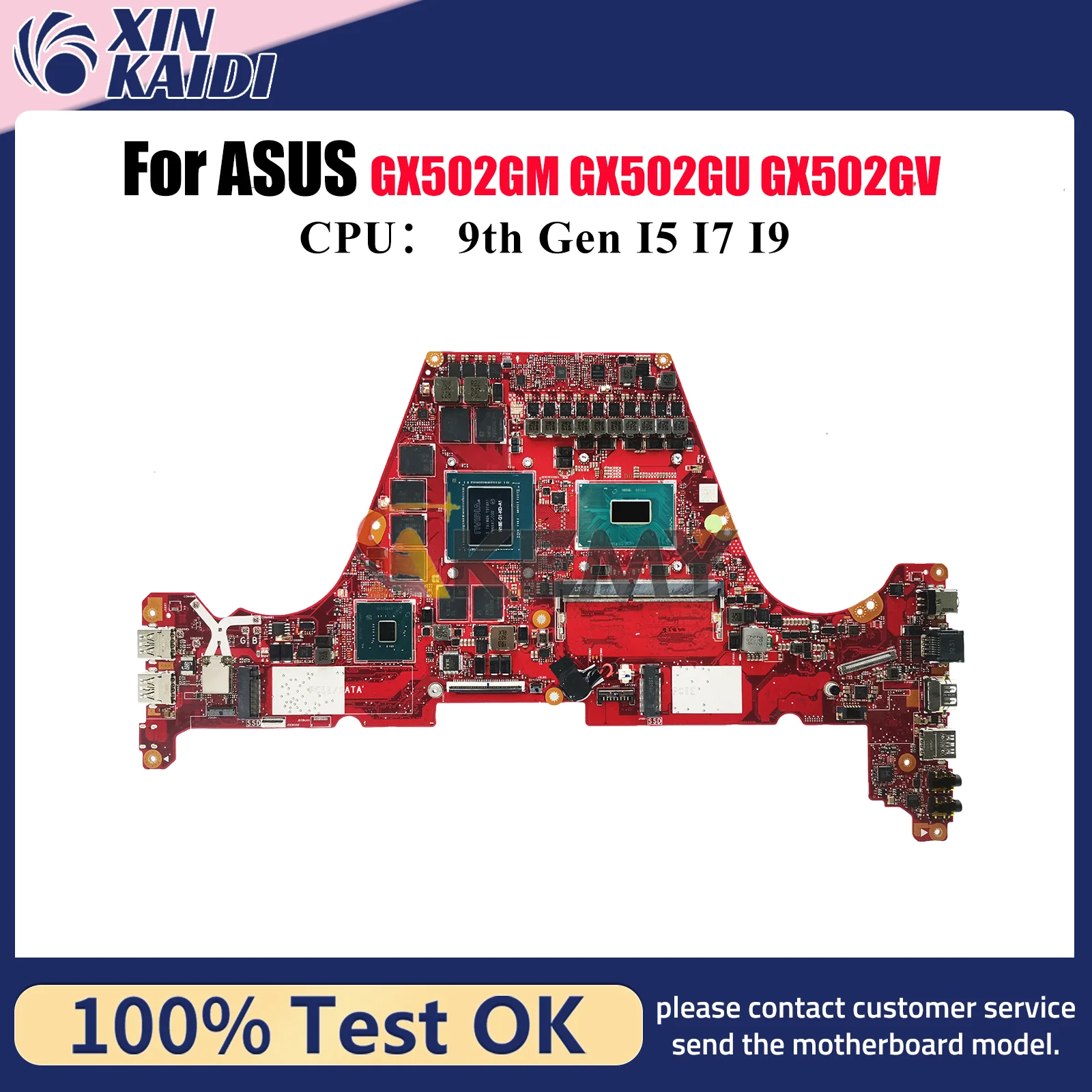 

GX502GW Laptop Motherboard For ASUS ROG Zephyrus GX502GU GX502G GX502GV GX502GW MW502G GX502GM Mainboard I5 I7 I9 CPU 100% tests