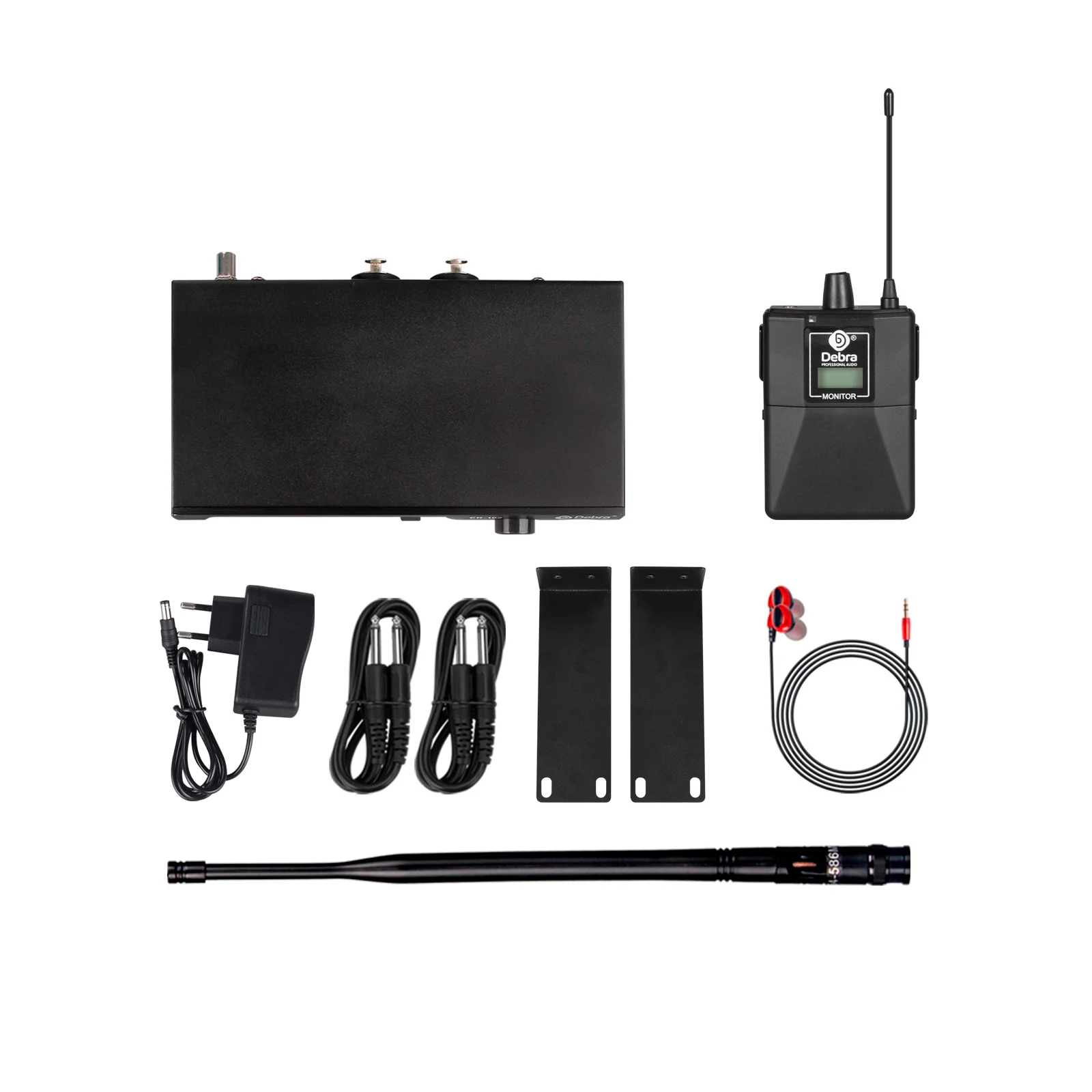 Debra ER102 UHF In-Ear Monitor Draadloos Systeem Met Meerdere Professionele Zenders Voor Kleine Concerten En Home Theater.