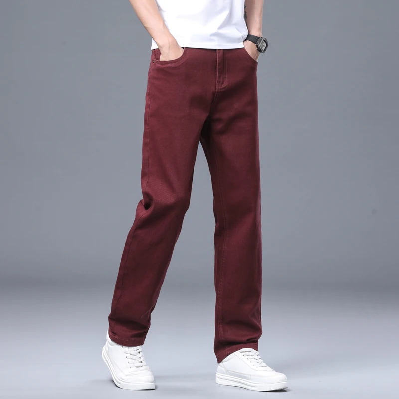 Herren Stretch-Baumwollhose mit Geradem Bein Ganzjahres-Freizeithose für Business und Alltag Modische Koreanische Stilkleidung – Detail 13
