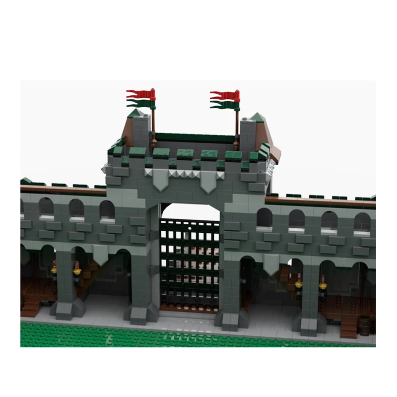 MOC-40003 Famous Architecture King's Country Large Castle Modular Building Block Assembly Model Brick Toys Children's Xmas Gifts