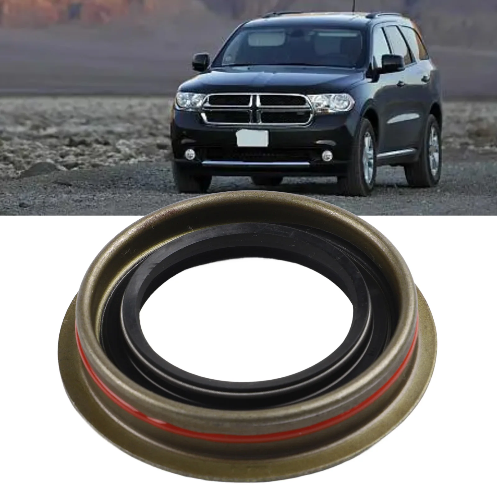 Replacement For Ram 1500 Sealring As Shown Pinion Seal OE Match Rear Placement Single Piece Fits Specific Models