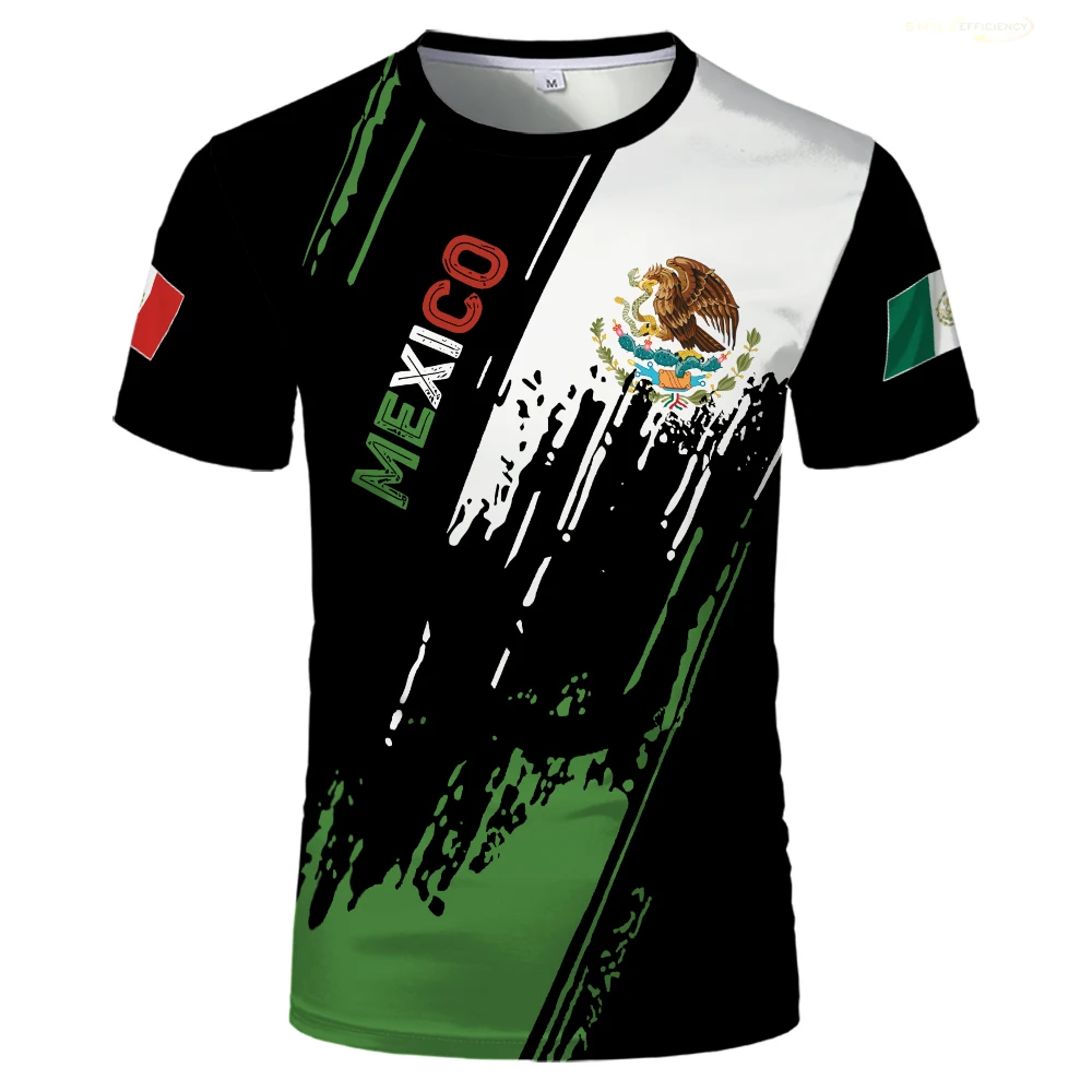 Mexico Jersey T Shirt Summer Outdoor Sports Football Uniform Mexican Mexican Flag Independence Day Gifts Short Sleeved T-shirts