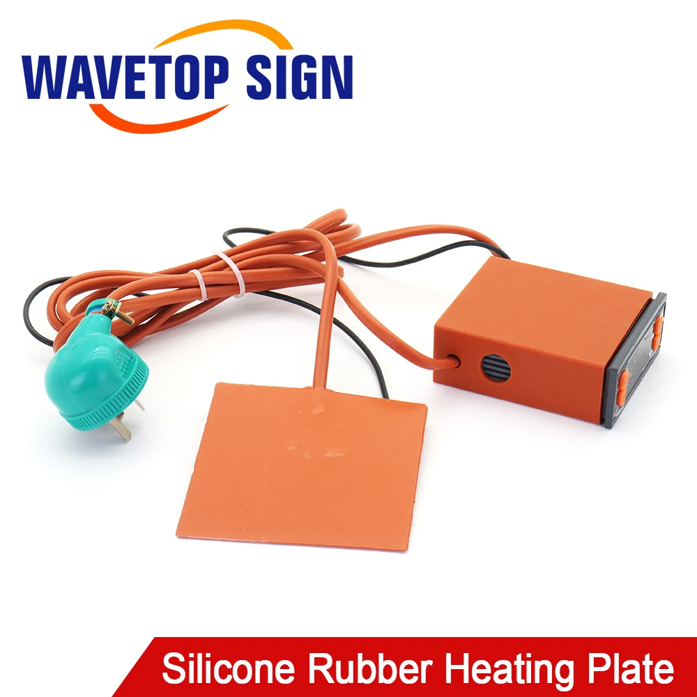 SignkoRay Silicone Rubber Heating Plate 100x100mm with Temperature Controlled Adjustable Temperature Customizable