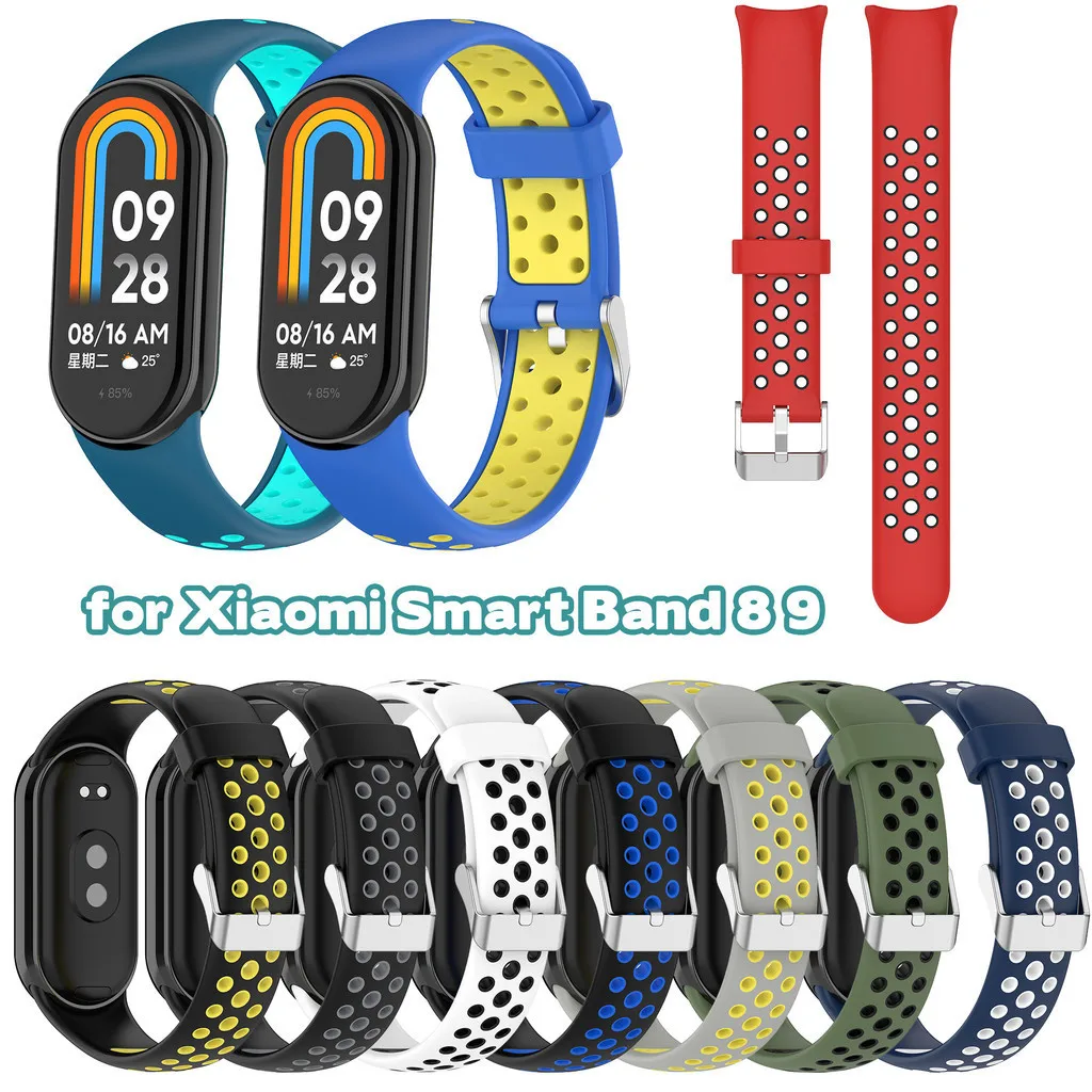 

Xiaomi Mi Band 8 9 Soft Silicone Band Strap for Miband 8 9 Waterproof sport band fashion wristband