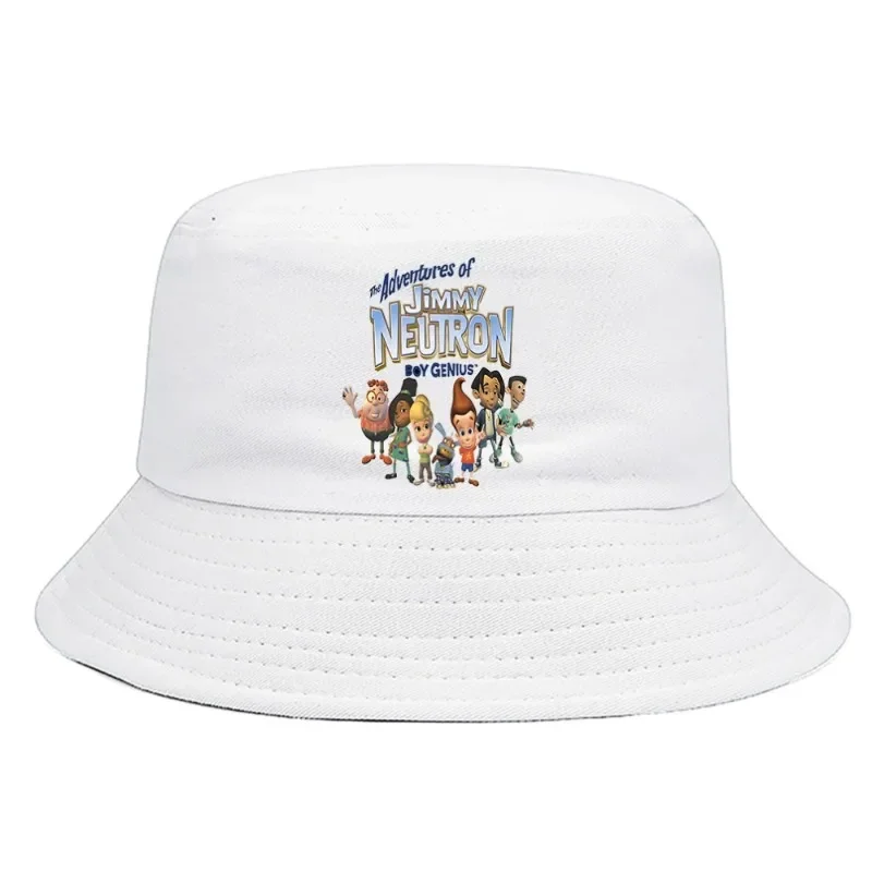 Nickelodeon Jimmy Neutron Bucket Hat Summer Foldable Bucket Hat Man Women Unisex Outdoor Vintage Sunscreen Fishing Hunting Cap