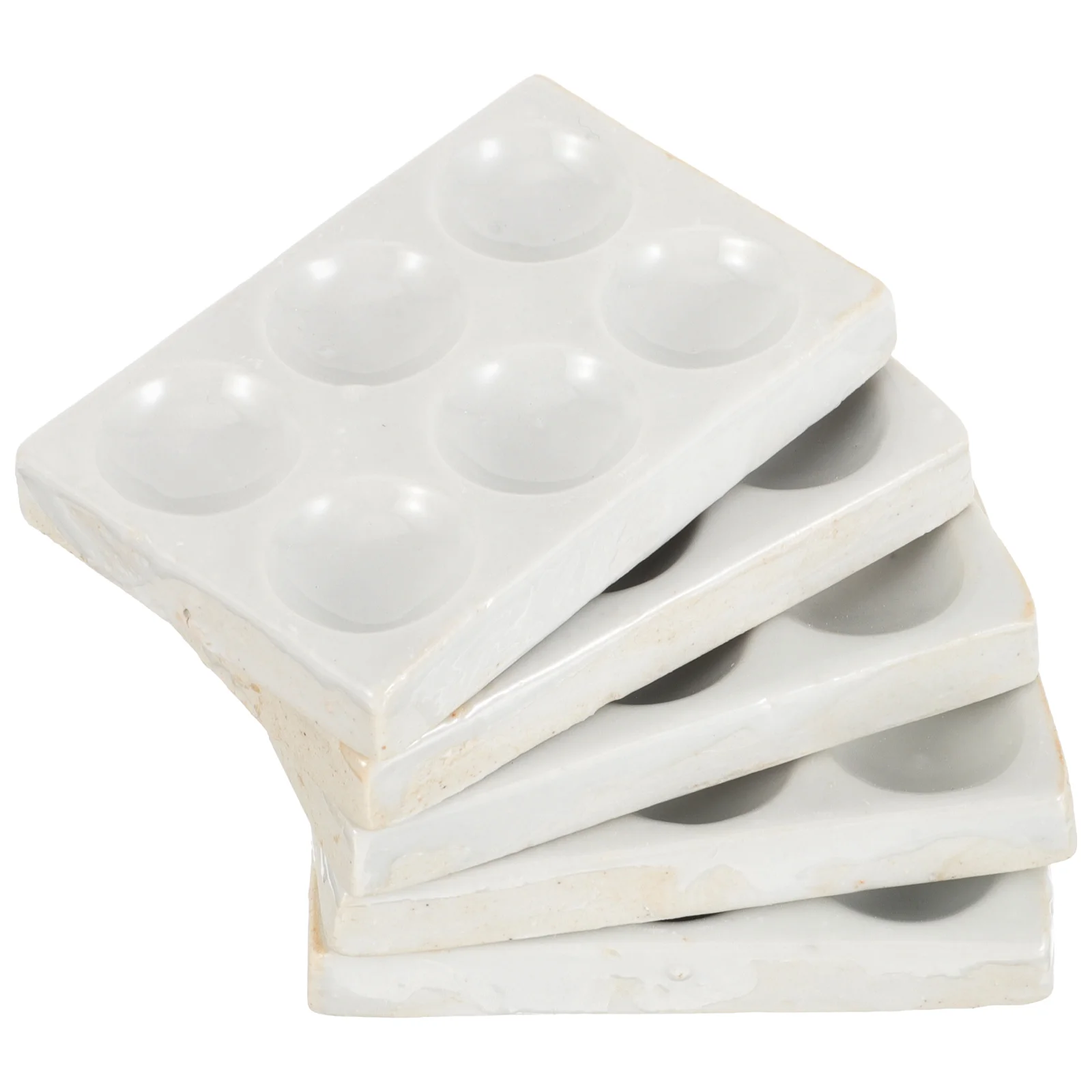 

5 Pcs Lab Plate Porcelain Spot Reaction Chemical Experiment Laboratory Testing