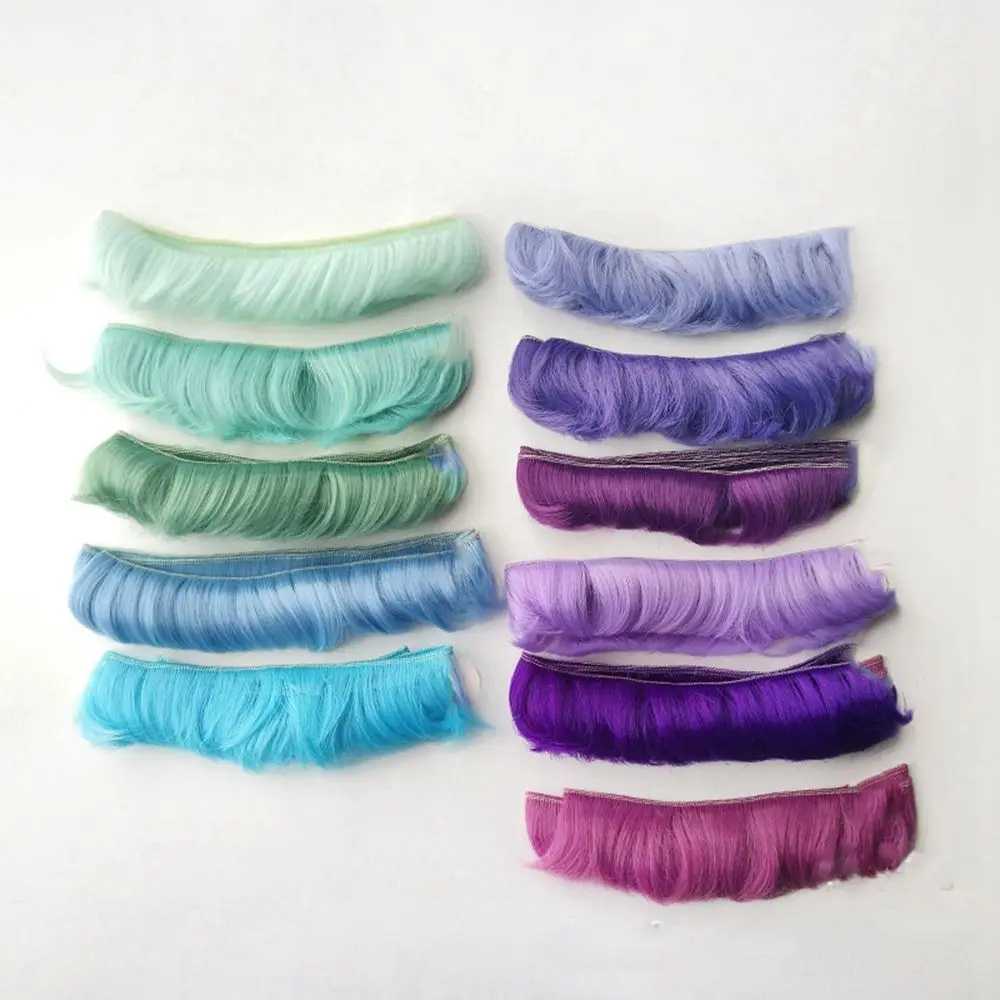 1PC  Gifts Accessories Handmade 1/6 1/4 1/3 Mini Dresses  Fringe Hair Short Curly Wigs