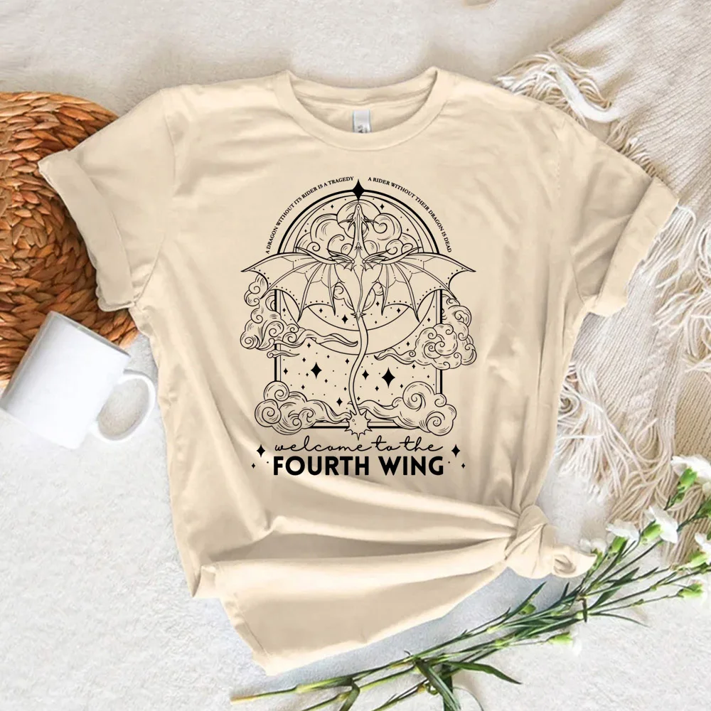 Fourth Wing t-shirts women summer streetwear Tee female designer clothing