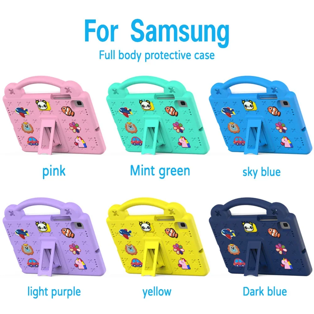 Kids EVA Shockproof Case for Samsung Galaxy Tab S7 S8 S9 S11 A9 A11 Plus S6 A7 S10 Lite Tablet Handle Stand 360° Full Protection