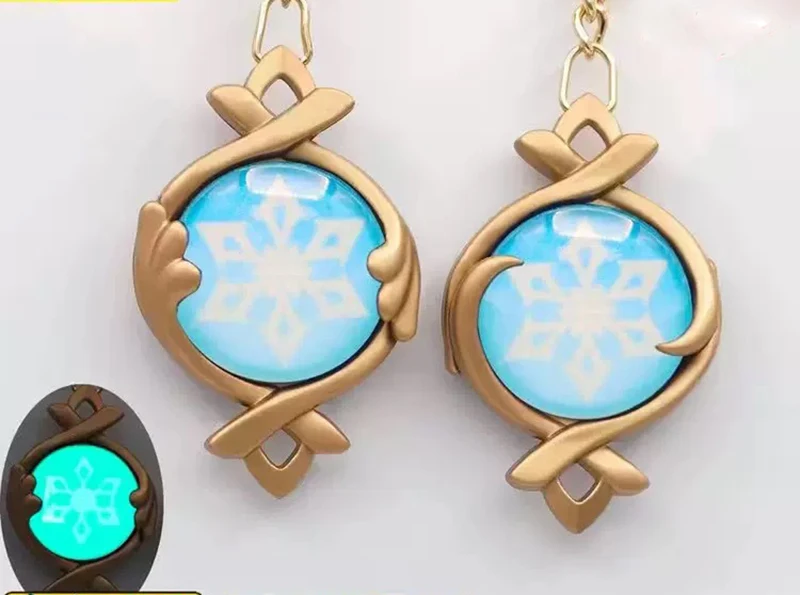Genshin Impact Luminous Visions Anhänger Cosplay Anime Nod Krai Ineffa Auge Gottes Natlan Pryo Fontaine Hydro Cryo Für Tasche Geschenke – Detail 12