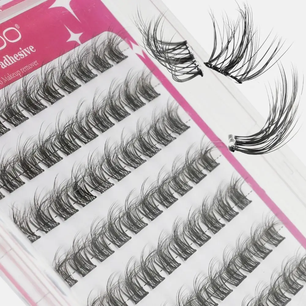 No Removal Required No Need Glue Fluffy False Eyelashes Reusable Manga Self-adhesive Lash Clusters Fairy Individual Lashes Women