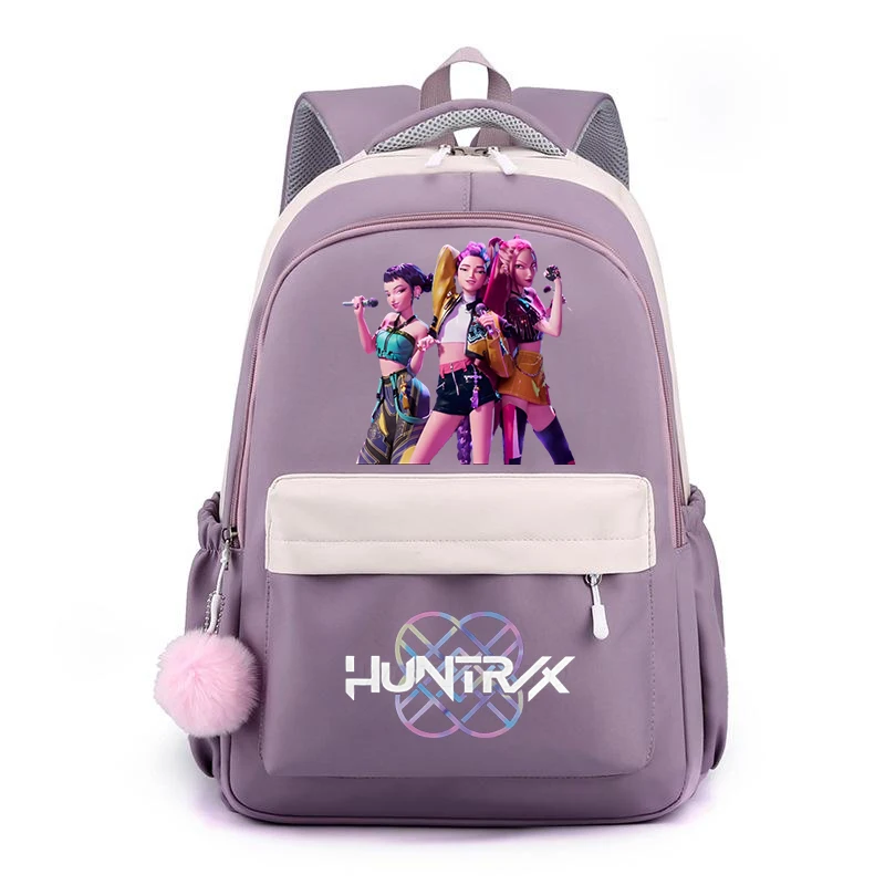 KPop Demon Hunters School Bags for Children Cute Cartoon Casual Students Rucksack Large Capacity Girls Backpack Women Backpack
