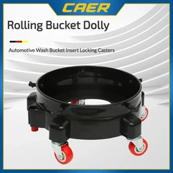 Rolling Bucket Dolly Easy To Use Car Wash Bucket Dolly Car Accessories Swivel Rolling Bucket Dolly with Wheel Accessories