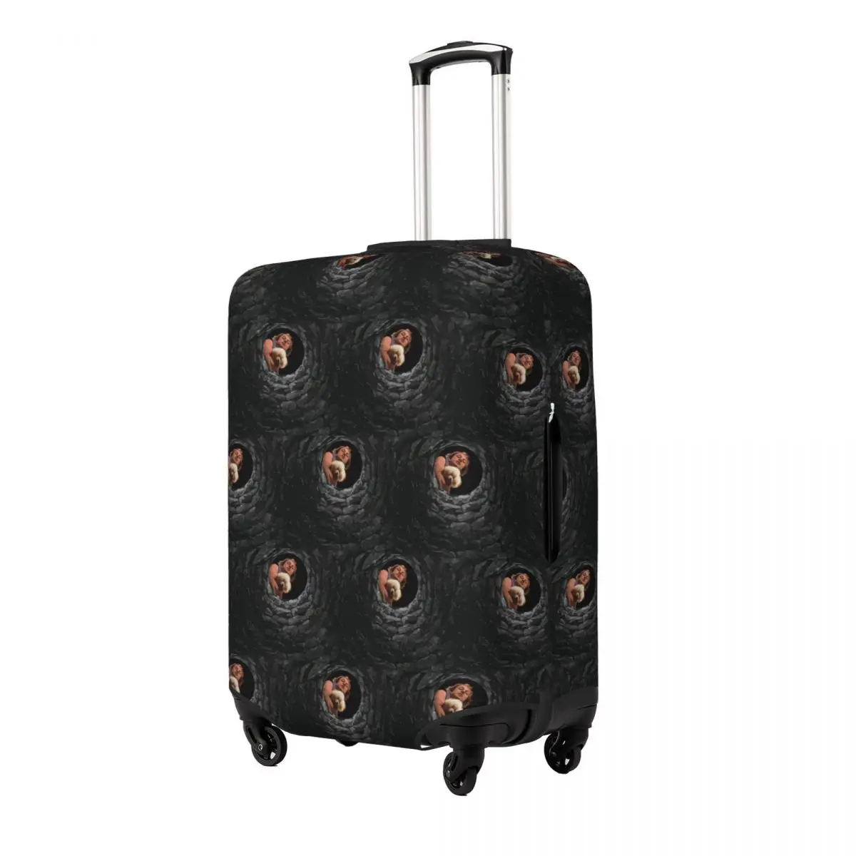 

Buffalo Bill Looking Down Well Suitcase Cover Protection Elastic Travel Luggage Protector Covers for 18-32 Inch