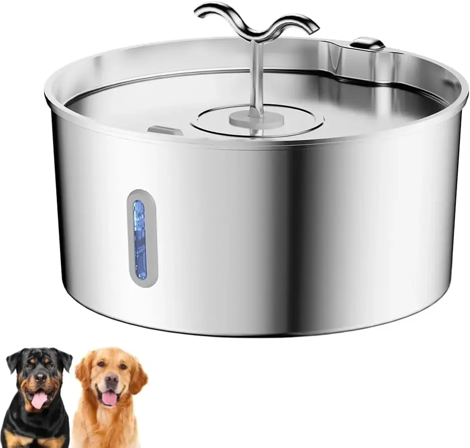 Selene Dog Water Fountain, 4.0L and 7L Large Automatic Pet Water Dispenser, Ultra-Quiet Water Bowl for Cats and Dogs (4L-B) (7L