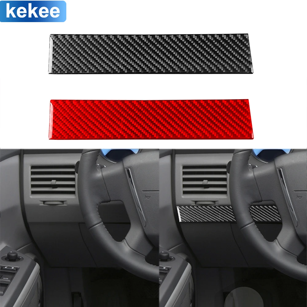 

For Dodge Avenger 2008 2009 2010 Dashboard Driver Seat Trim Panel Cover Real Carbon Fiber Sticker Car Interior Refit Accessories