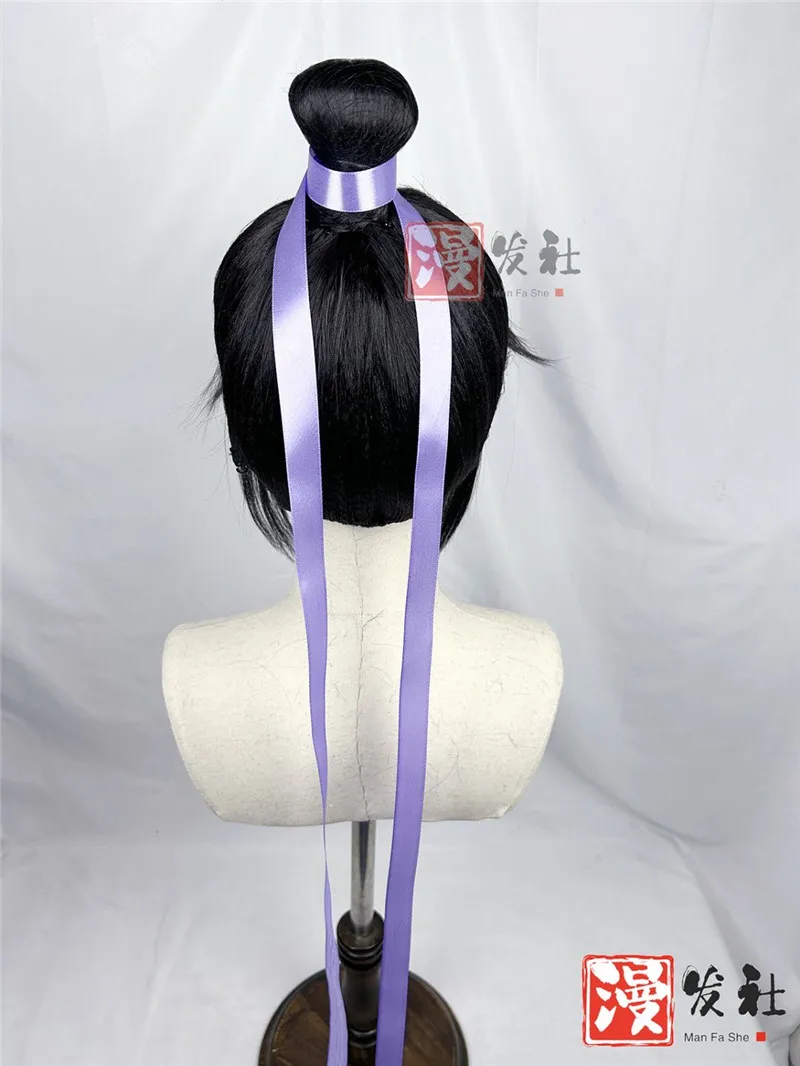 スタイル江チェンコスプレウィッグアニメ Mo Dao Zu Shi Cos かつらセット古代スタイルかつら小道具アクセサリーギフト