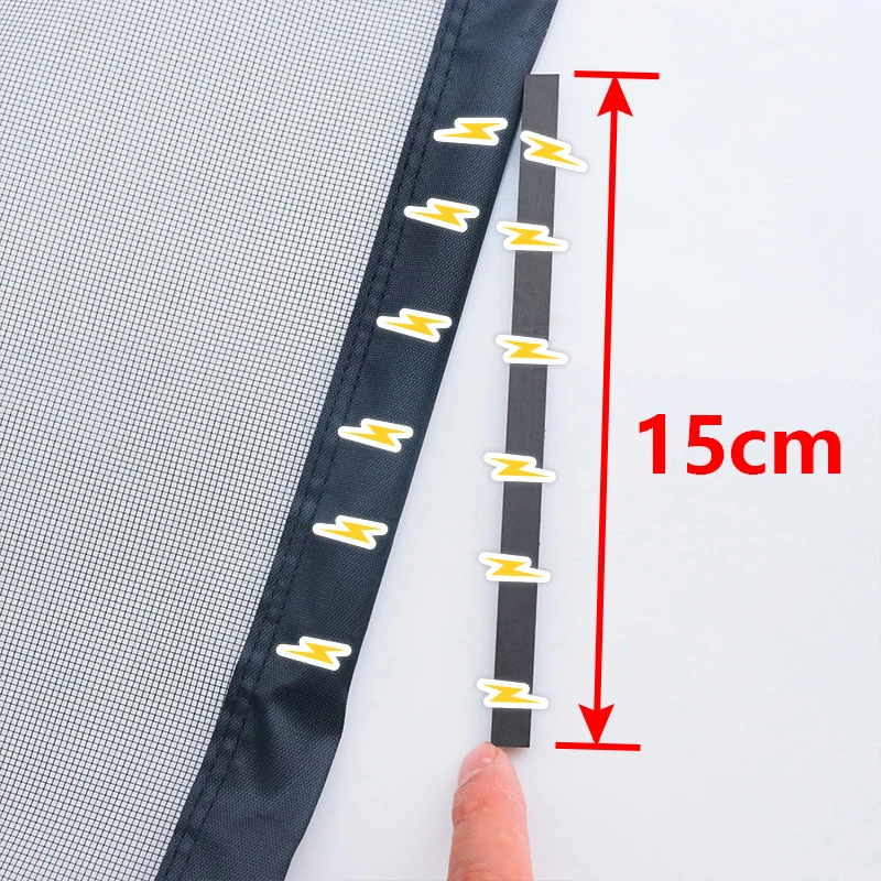 قوي المغناطيسي باب ناموسية شاشة شبكة حجم مخصص أسود ، أبيض ، رمادي الستار يطير الحشرات إغلاق السيارات غير مرئية للخارجية