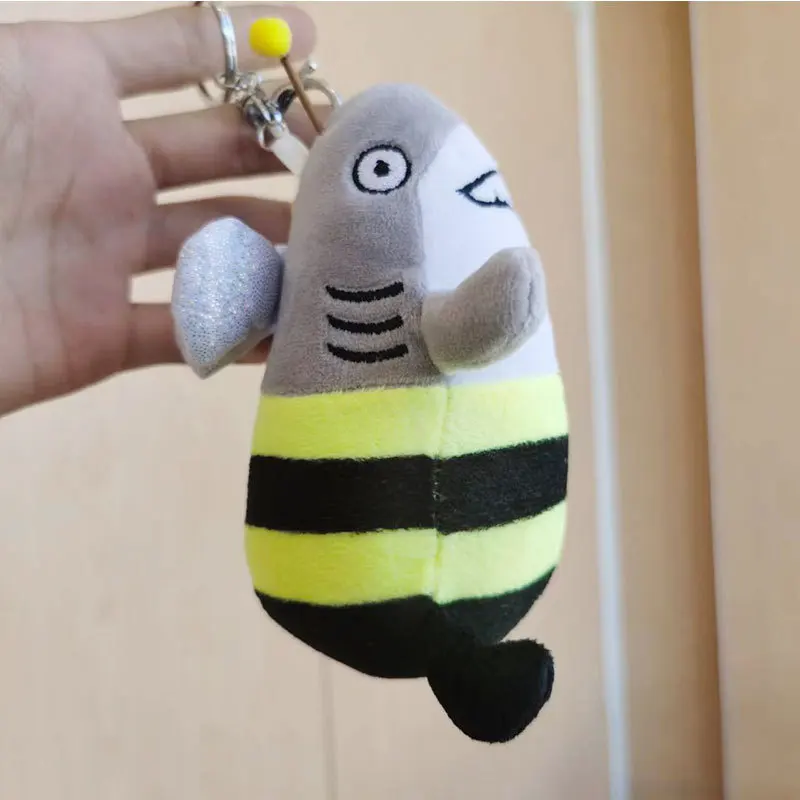 new hot Plush Creative Funny Shark Bee  doll Cute fashione  Bag Pendant Cartoon decorate cool Doll  couple gift